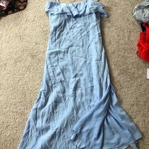 Blue midi dress